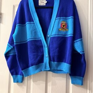 Vintage Disney Store Mickey Crest Cardigan